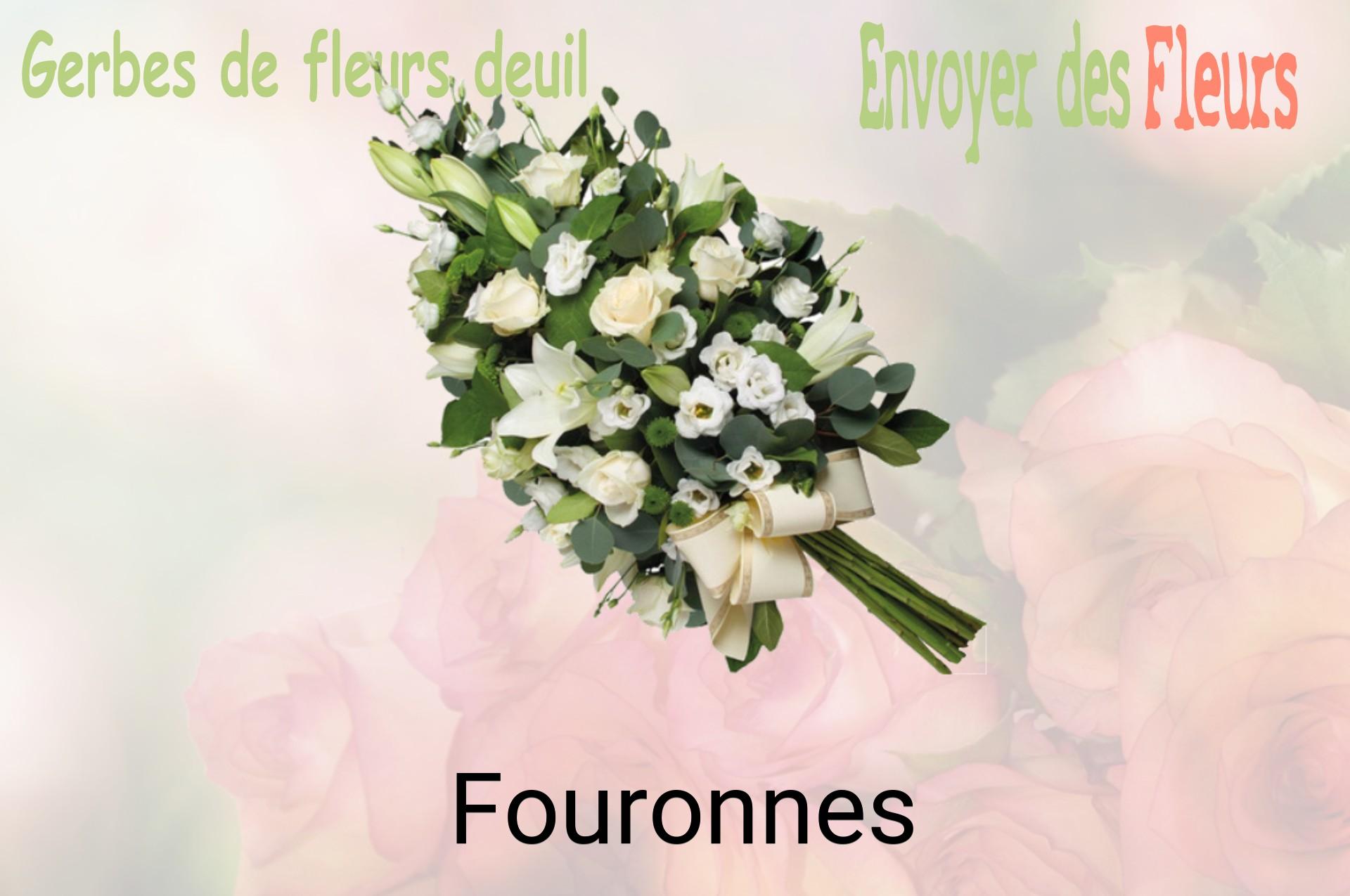 Gerbe de fleurs de deuil livrée à Fouronnes